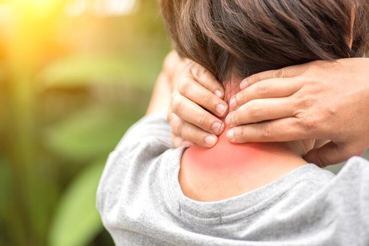 Symptome der Osteochondrose