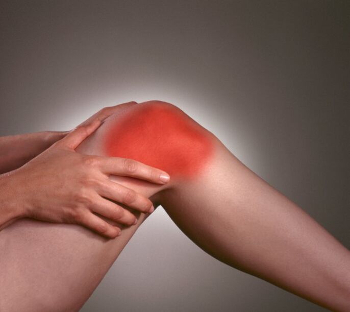Entzündung im Kniegelenk mit Arthrose