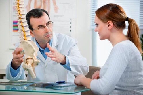 konsultieren Sie einen Arzt für lumbale Osteochondrose